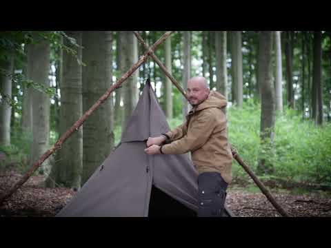 Abdeckplane und Außenstangen