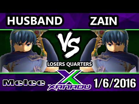 S@X 131 - Husband (Marth) Vs. Zain (Marth) SSBM Losers Quarters - Smash Melee