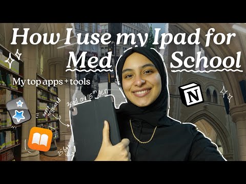 HOW I USE MY IPAD FOR MED SCHOOL | My TOP productivity + studying apps ૮ ˶ᵔ ᵕ ᵔ˶ ა