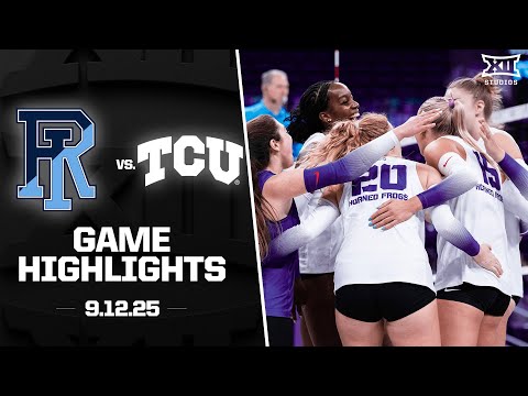 Rhode Island vs. #15 TCU Highlights (9.12.25) | 2025 Big 12 Volleyball
