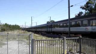 preview picture of video 'fast passenger train corail sncf bb 26009 sybic à Sottevast'