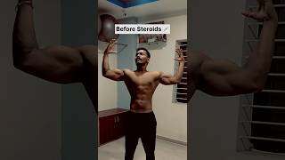 Before and after steroids 💉 #steroid #gym #bodybuilding #bodybuilder #