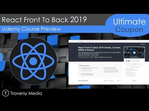 React Front To Back 2019 - New Udemy Course
