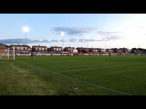 Prestatyn (1) v Rhyl (1) Cymru Alliance Welsh Football 21.8.18 - Rhyl shot & save