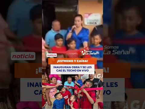 ¡Se les cayó la obra!: Estructura colapsa en plena inauguración en Camilo Ponce Enríquez 🚨🏗️😱