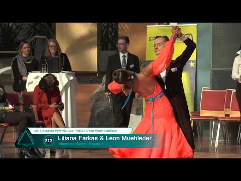 2019-02-17 WDSF Open Youth Standard - R1 - Viennese Waltz - Farkas-Muehleder
