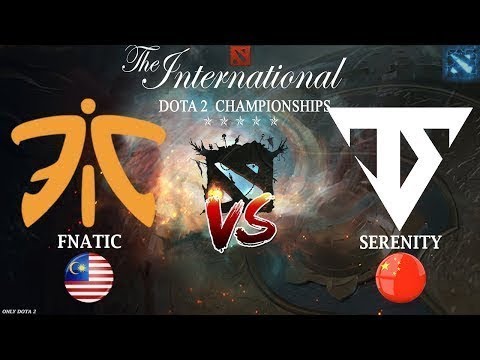 Тёмная ЛОШАДКА в БОРЬБЕ за ЖИЗНЬ на TI8 | Fnatic vs Serenity (BO1) | The International 2018