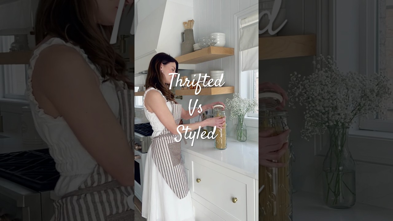 Thrifted vs Styled #thrift #secondhand #thrifted #thriftedhomegoods #thrifthaul