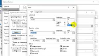 How to increase font size in Outlook