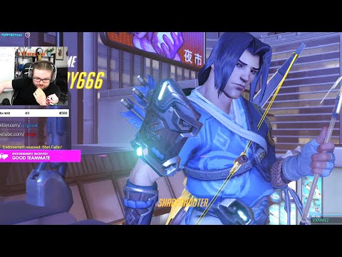 Arrge 5692 hours+ of Hanzo - POTG! [ Overwatch Season 30 Top 500 ]