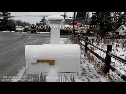 12-29-2017 Lynden, WA - Ice storm and freezing rain