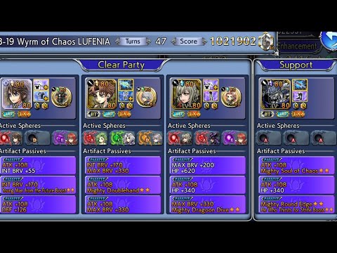 Wyrm of Chaos (Act3 Ch3 Pt1) Lufenia Lv200 (Noel, Bartz & Aranea)