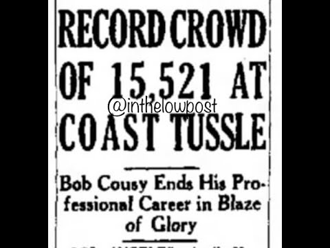 Bob Cousy’s last game Game 6 1963 NBA Finals Boston Celtics @ Los Angeles Lakers