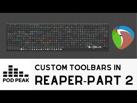 How To Create Custom Toolbars In Reaper - Part 2