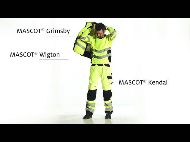 mascot Sweatshirt hi-vis mascot 50126-932-1418 size m