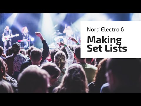 Nord Electro 6 Making Set Lists