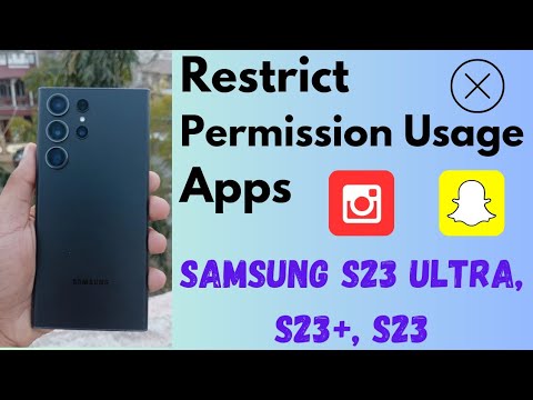 How to Restrict Permission Usage For Apps in Samsung S23 Ultra, S23 Plus, S23