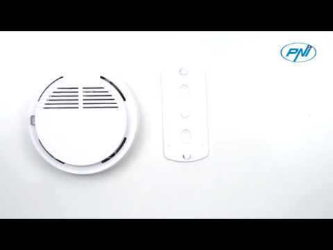 Senzor de fum wireless PNI A023, compatibil cu Sistem de alarma wireless PNI SafeHouse HS550