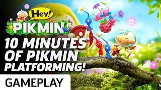 10 Minutes of Hey! Pikmin Gameplay from The Opening Levels