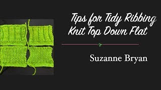 Tips for Tidy Ribbing Knit Flat