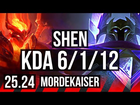 SHEN vs MORDEKAISER (TOP) | 6/1/12 | EUW Master | 25.24
