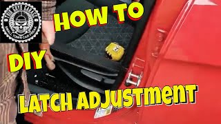 car or truck door latch striker adjustment do it yourself