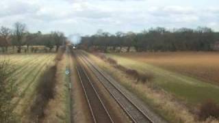 preview picture of video 'Tornado steam locomotive 60163 in Hampshire,14th Feb.'09'