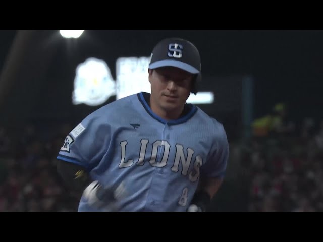 【4回裏】緩い球を仕留めた!! ライオンズ・渡部聖弥 レフトへ第7号2ランHRを放ち追加点!! 2025年8月9日 埼玉西武ライオンズ 対 東北楽天ゴールデンイーグルス