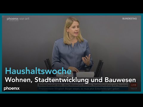 Debatte über das Etat des Ministeriums für Wohnen, Stadtentwicklung und Bauwesen am 23.09.25