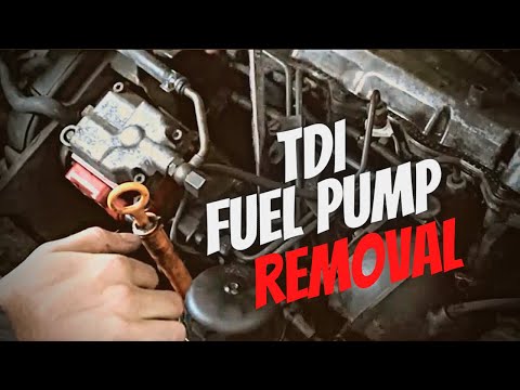 VOLKSWAGEN TDI ALH FUEL INJECTION PUMP REMOVAL MK4