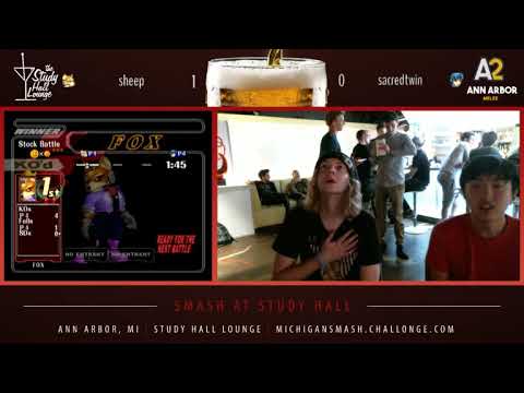 Smash At Study Hall 15  - sheep (Fox) vs. sacredtwin (Marth) Smash Melee Losers Round 6