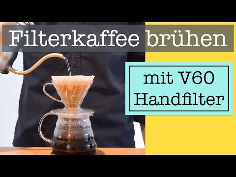 Hand filter coffee preparation - the perfect filter coffee with the Hario V60 hand filter