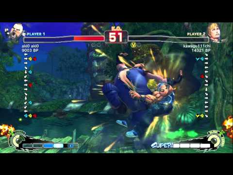 kawagu111chi [Cody] vs aki0 aki0 [Rufus] neatbeat [Adon] SSF4 Japanese Ranked Matches - TRUE-HD