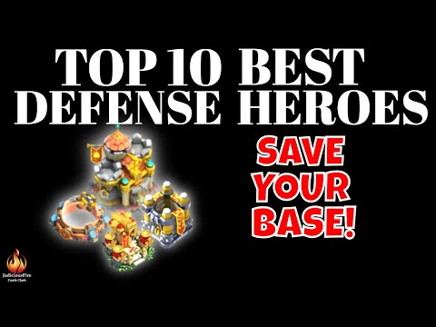 Castle Clash TOP 10 Best Heroes DEFENSE HEROES