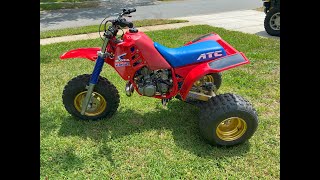 1986 Honda ATC 250R First Start