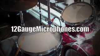 Video thumbnail for 12 Gauge Microphones - Blue12 on Drums by 12 Gauge Microphones