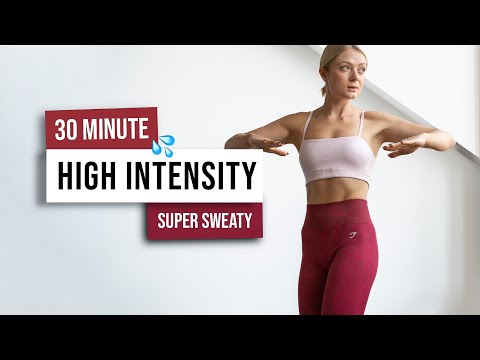 30 MIN ALL STANDING HIIT Workout - Super Sweaty, No Equipment, No Repeat HIIT Home Workout