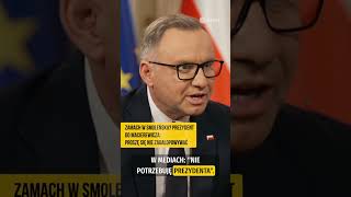 Zamach w Smoleńsku? Prezydent do Macierewicza: Proszę się nie zagalopowywać | On