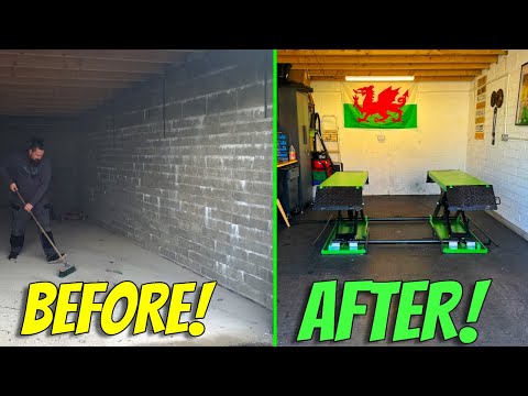 DIY DREAM GARAGE MAKEOVER! DUSTY STORAGE UNIT INTO A FUNCTIONING WORKSHOP ON A BUDGET!