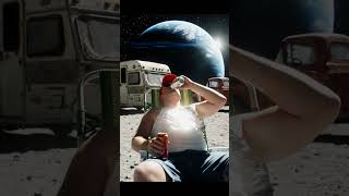 He Tried to Get a Tan on the Moon 😎🌕 #shorts #moon #ai #funny #redneck #cinematic #aivideo