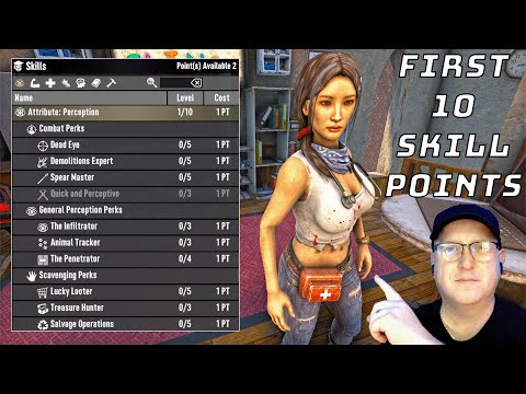 BEST SKILL POINTS? - how to spend your first 10 skill points - 7 days to die