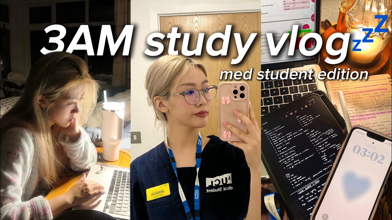 3AM Study Vlog📚💤: work hard play hard life of a London medical student