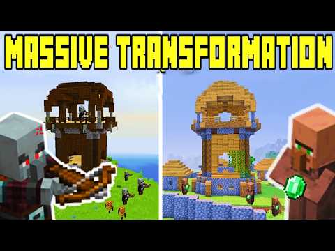 Turning a Pillager Outpost into a villger Kingdom