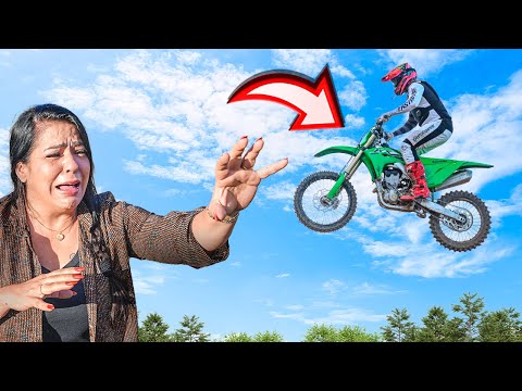 I LEFT MY MOTHER IN SHOCK WATCHING ME RAMP ON THE MOTOCROSS