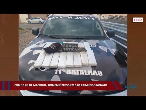 Homem é preso em São Raimundo Nonato com 10kg de maconha 24 01 2022