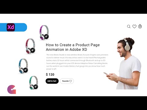 How to Create a Product Page Animation in Adobe XD   Web Design Tutorial
