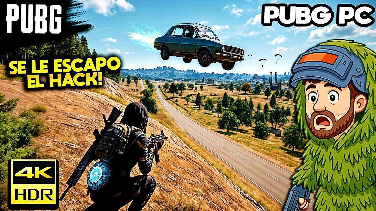 Se te escapo el HACK de PUBG decían en el chat... 😂 El dacia MAGICO pasa las paredes