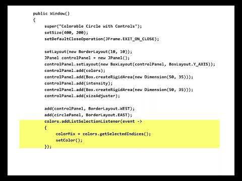Intermediate Java Programming Graphics And Guis Part 4