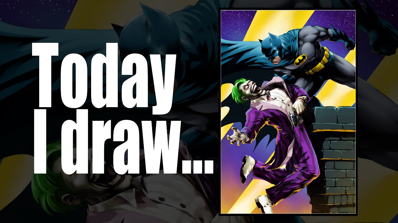Today I Draw...Batman poster art!