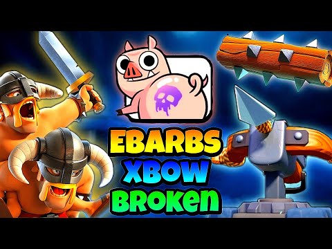 THIS *NEW* E-BARBS XBOW DECK IS BROKEN!! -Clash Royale